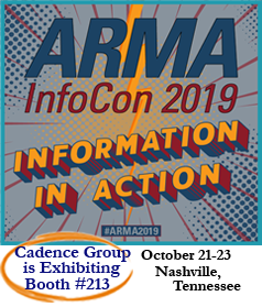 ARMA Info Con! Nashville, Tennessee, October 21-23, 2019. We are Exhibiting! Booth: # 213
